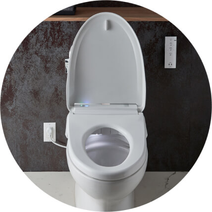 Bidet seat featuring nightlight