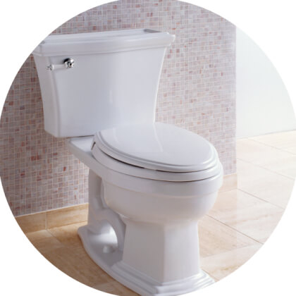 White toilet